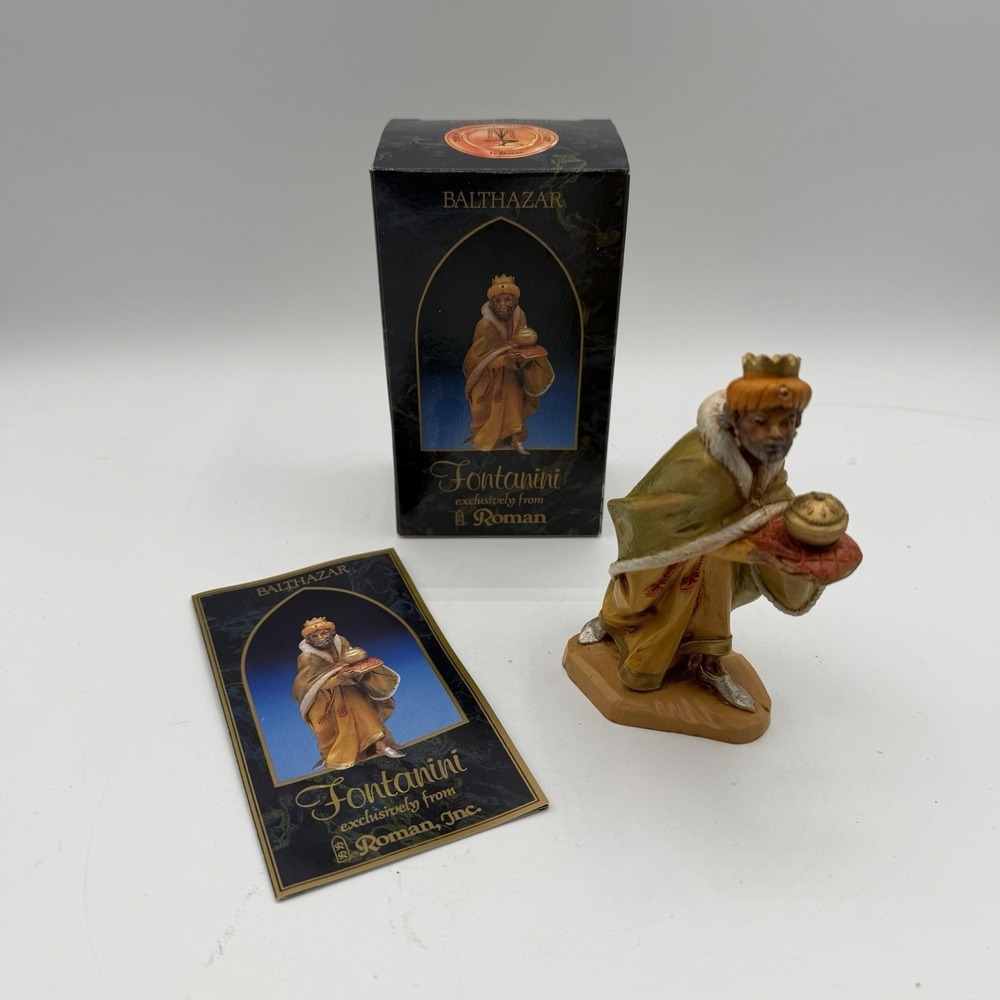 Vintage Fontanini King Balthazar Figurine Heirloom Nativity 5" Collection 1992